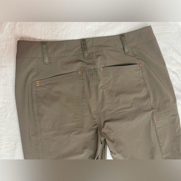 Orvis brownish gray mid rise quick dry cargo pocket crop capri pants women’s 8 - Picture 5 of 14